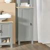 SoBuy BZR68-HG Meuble Colonne de Salle de Bain, Armoire Haute, Placard de Rangement, Étagère de Rangement, Colonne de Rangement pour Salon, Salle de Bain, Chambre - L39cm x P30cm x H169cm, Gris