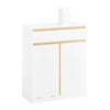 Prévente SoBuy BZR79-W Meuble Bas de Salle de Bain avec Bac à Linge Amovible Armoire à Linge Commode