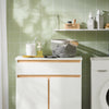 Prévente SoBuy BZR79-W Meuble Bas de Salle de Bain avec Bac à Linge Amovible Armoire à Linge Commode