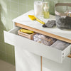 Prévente SoBuy BZR79-W Meuble Bas de Salle de Bain avec Bac à Linge Amovible Armoire à Linge Commode