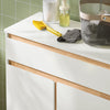 Prévente SoBuy BZR79-W Meuble Bas de Salle de Bain avec Bac à Linge Amovible Armoire à Linge Commode
