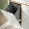 Prévente SoBuy BZR79-W Meuble Bas de Salle de Bain avec Bac à Linge Amovible Armoire à Linge Commode