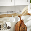 SoBuy BZR84-W Meuble Salle de Bain Suspendu Armoire Murale Blanc 60 x 30 x 60 cm, Meuble Haut Salle de Bain avec Étagères Réglables, Rangement pour WC et Toiles, Solution Pratique pour Petits Espaces