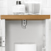 SoBuy BZR85-W Armoire de Salle de Bain Étroit – Meuble WC Rangement Gain de Place – Rangement pour Papier Toilette en Bois, pour Petites Espace, Résistant à l'Humidité, Blanc-Naturel, 20x75x18 cm