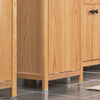 SoBuy BZR95-N Meuble Colonne de Salle de Bain, Armoire Haute, Placard de Rangement, Étagère de Rangement avec 1 Panier à Linge et 3 Étagères