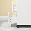 SoBuy FBT105-W Meuble Imprimante sur roulettes Caisson de Bureau Mobile avec 2 Tiroirs, 1 Compartiment Ouvert et 1 Meuble Bureau Rangement Chariot Amovible pour Dossiers Blanc 60×35×70 cm