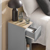 SoBuy FBT111-HG Table de Chevet Table de Nuit Bout de Canapé Table d'Appoint Table Basse avec Tiroir