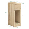 SoBuy FBT111-N Table de Chevet Table de Nuit Bout de Canapé Table d'Appoint Table Basse avec Tiroir