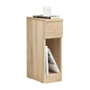 SoBuy FBT111-N Table de Chevet Table de Nuit Bout de Canapé Table d'Appoint Table Basse avec Tiroir