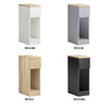SoBuy FBT111-WNx2 Lot de 2 Tables de Chevet Étroites 20 cm – Gain de Place, Tiroir et Étagère