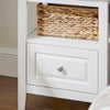 SoBuy FBT131-W Table de Chevet, Table d'Appoint, Bout de Canapé avec 1 Tiroir, Table de Nuit Convient pour Tout Lit et Toute Chambre, Blanc, 45 x 35 x 60 cm