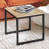Prévente SoBuy FBT42-N Tables Basses Gigognes, Lot de 2 Tables d'Appoint Empilables, Style Industriel, Effet Bois avec Structure Métal Noir