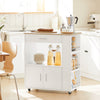 SoBuy FKW113-WN Desserte Cuisine à roulettes Meuble Cuisine Rangement Desserte de Cuisine Plan de Travail Cuisine Buffet Cuisine Petit Meuble de Rangement Blanc 75x46x83 cm