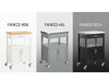 SoBuy FKW22-HG Meuble de Cuisine à roulettes avec Plan de Travail Desserte Cuisine compacte pour Rangement Cuisine, extérieur ou Chambre Chariot de Service Multifonction Gris 60x92x44cm