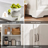 SoBuy FKW41-ST Desserte de Cuisine à roulettes Îlot Central avec Plan de Travail Extensible 2 Tiroirs et Étagères Réglables Chariot Mobile pour Cuisine ou Salle à Manger 130 x 46 (+ 25) x 91 cm