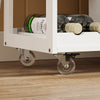 SoBuy FKW45-E-WN desserte Cuisine avec Prise, 75x37,6x86,5 cm, Cuisine et café | Avec casier à bouteilles et pieds interchangeables, desserte à roulettes cuisine avec plan de travail, MDF/PB