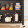 SoBuy FKW74-SCH Desserte Cuisine à roulettes Meuble Cuisine Rangement Petit Meuble de Cuisine Meuble Micro-Onde Meuble Cuisine Bas Plan de Travail Cuisine 100x60x94cm Noir