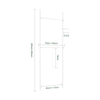 SoBuy FRG109-II-W Tringle à Vêtements Télescopique, Portant à Vêtements Robuste, Penderie Ouverte Réglable avec Barres de Suspension pour Chambre, Dressing, Blanc