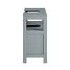 SoBuy FRG128-II-SG Meuble sous Lavabo Salle de Bain avec Portes Coulissantes - Meuble Salle de Bain et Meuble sous Vasque Compact Anti-Humidité - Rangement pour WC, Bois, 60x30x60cm, Gris