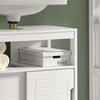 SoBuy FRG128-W Meuble Sous-Lavabo Meuble pour lavabo suspendu