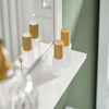 SoBuy FRG129-W Armoire Murale Salle de Bain avec Miroir Meuble Haut Suspendu Étagère Murale de Rangement Compacte Idéal pour Salle de Bain, WC, Buanderie Blanc 40x49x10cm