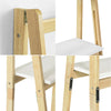 SoBuy FRG162-N Étagère Pliable Style échelle Étagère pour Salle de Bain, Bureau, Salon, etc. avec 4 Niveaux de Rangement