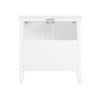 SoBuy FRG202-W Meuble sous lavabo Salle de Bain Meuble de Salle de Bain avec 2 Portes, Grand Espace de Rangement & découpe Siphon sous Vasque MDF, Blanc 60x62x30cm