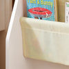 SoBuy FRG225-W Bibliothèque Enfant Rangement Jouet Enfant avec 4 Poches Tissu Étagère Chambre pour Jouet et Livre Bibliothèque Meuble de Rangement Blanc 62x30x71cm