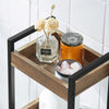 SoBuy FRG226-F Meuble Salle de Bain Rangement avec 3 paniers - Rangement Serviteur de Douche Étagère de Stockage Salle de Bain Petit Meuble WC Rangement 28x20x74 cm