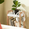 SoBuy FRG226-WN Etagère de Stockage, Étagère de Salle de Bain, Rangement Serviteur de Douche avec 3 paniers, Tour de Rangement