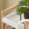 SoBuy FRG226-WN Etagère de Stockage, Étagère de Salle de Bain, Rangement Serviteur de Douche avec 3 paniers, Tour de Rangement