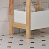 SoBuy FRG226-WN Etagère de Stockage, Étagère de Salle de Bain, Rangement Serviteur de Douche avec 3 paniers, Tour de Rangement