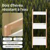 SoBuy FRG226-WN Tour de rangement salle de bain 20 cm avec 3 paniers – Blanc et bois