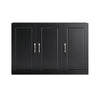 Prévente SoBuy FRG231-L-SCH Meuble Haut Salle de Bain Suspendu Armoire Murale avec Étagère Réglable et Porte Rangement Mural Compact pour Salle de Bain, WC ou Cuisine Noir 90x30x60 cm