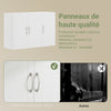 Prévente SoBuy FRG231-L-W Meuble Haut Suspendu 90 cm – 3 Portes, Étagère Réglable – Blanc