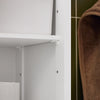 SoBuy FRG236-WN Meuble Colonne de Salle de Bain Armoire Haute Meuble de Rangement avec étagères réglables, 1 Tiroir et 2 Portes