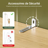 SoBuy FRG236-WN Meuble Colonne de Salle de Bain Armoire Haute Meuble de Rangement avec étagères réglables, 1 Tiroir et 2 Portes