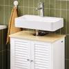 SoBuy FRG237-WN Meuble Sous Lavabo, Meuble sous Vasque avec 2 Portes et 2 Étages | Prévente