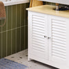 SoBuy FRG237-WN Meuble Sous Lavabo, Meuble sous Vasque avec 2 Portes et 2 Étages | Prévente