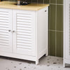 SoBuy FRG237-WN Meuble Sous Lavabo, Meuble sous Vasque avec 2 Portes et 2 Étages | Prévente