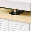 SoBuy FRG237-WN Meuble Sous Lavabo, Meuble sous Vasque avec 2 Portes et 2 Étages | Prévente