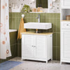 SoBuy FRG237-WN Meuble Sous Lavabo, Meuble sous Vasque avec 2 Portes et 2 Étages | Prévente