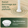 SoBuy FRG34-II-W Portant à vêtements télescopique robuste – Penderie ouverte réglable avec tringles et étagères, Porte-manteau pour chambre ou dressing, Blanc