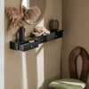 SoBuy FRG43-L-SCH Etagere Murale avec 3 Tiroirs - Étagère Flottante Moderne pour Entrée, Salon, Cuisine & Chambre - Noir 94x15x10cm