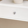 SoBuy FRG43-W Etagere Murale avec 2 Tiroirs - Étagère Flottante Moderne pour Entrée, Salon, Cuisine & Chambre - Blanc 64x15x10cm