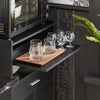 SoBuy FSB09-SCH Chariot de Cuisine sur roulettes avec Plan de Travail Extensible Meuble de Rangement pour Micro-Ondes Meuble Cuisine Noir 92×59×40 cm Idéal pour, Bureau ou Salle à Manger