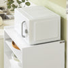 SoBuy FSB09-W Chariot de Cuisine sur roulettes avec Plan de Travail Extensible Meuble de Rangement pour Micro-Ondes Meuble Cuisine Blanc 92×59×40 cm Idéal pour, Bureau ou Salle à Manger