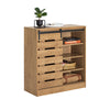 Prévente SoBuy FSB65-N Buffet Meuble de Rangement avec Porte de Grange Coulissante, Commode Multifonction pour Entrée Salon Cuisine – 80x35x90 cm