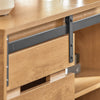 Prévente SoBuy FSB65-N Buffet Meuble de Rangement avec Porte de Grange Coulissante, Commode Multifonction pour Entrée Salon Cuisine – 80x35x90 cm