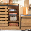 Prévente SoBuy FSB65-N Buffet Meuble de Rangement avec Porte de Grange Coulissante, Commode Multifonction pour Entrée Salon Cuisine – 80x35x90 cm